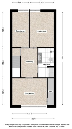 Floorplan - Doornenburg 704, 7423 BT Deventer